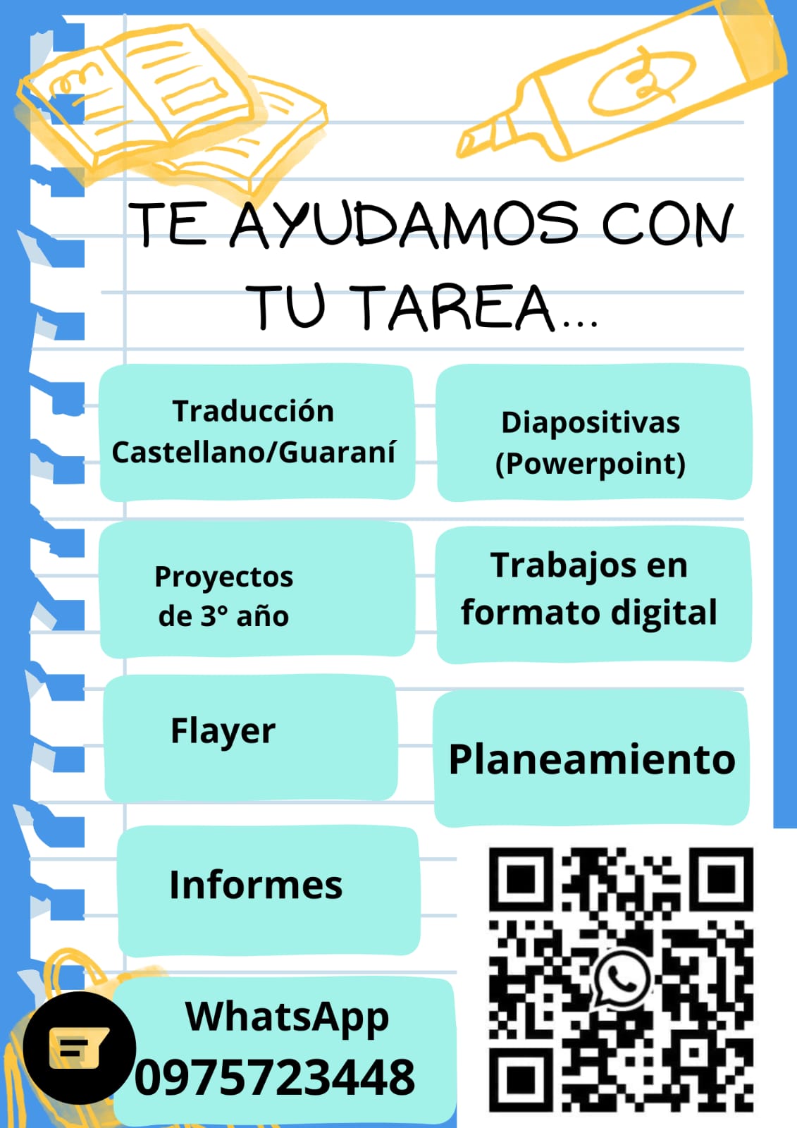 Te ayudamos con tus tareas