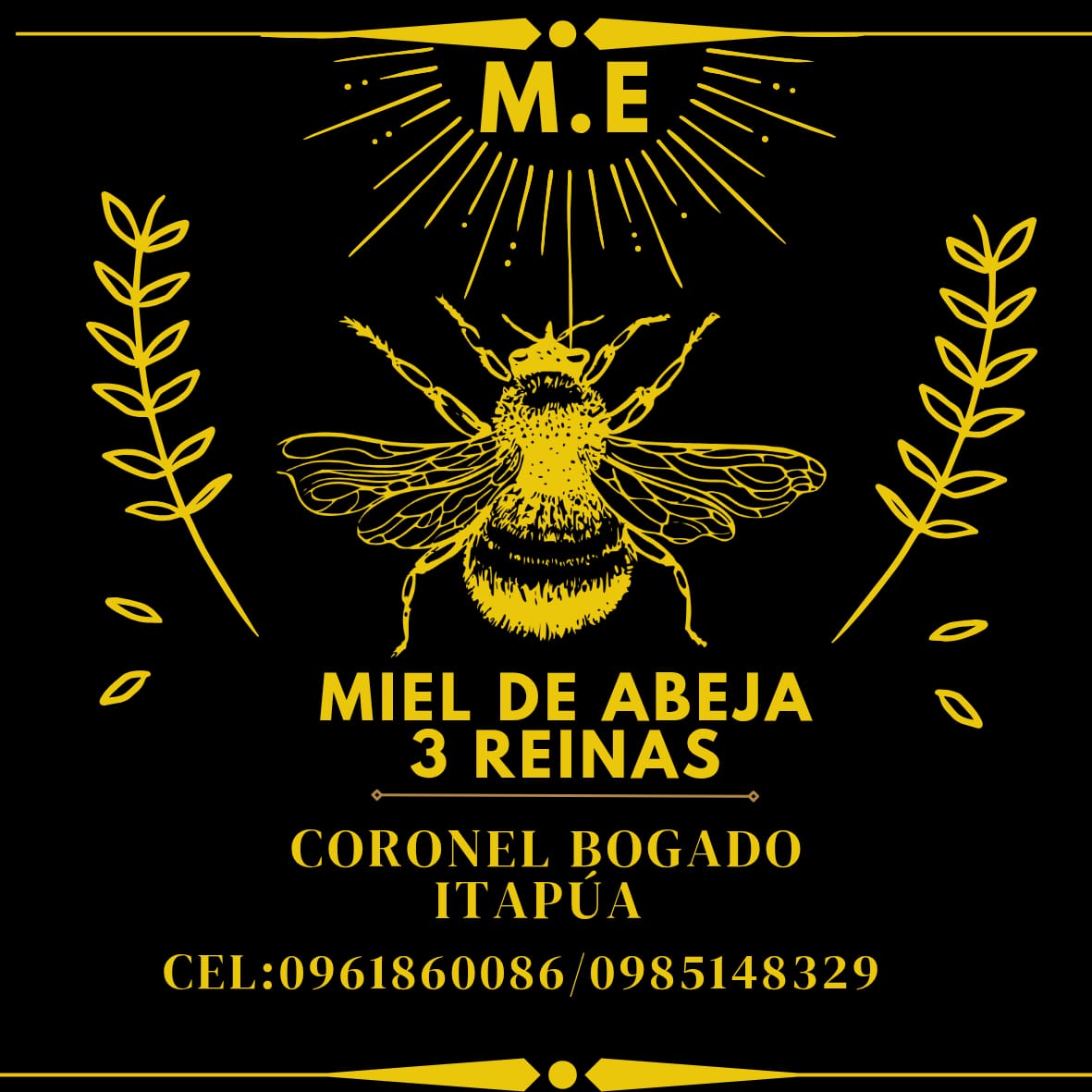 Logo de Miel de Abeja "3Reinas"